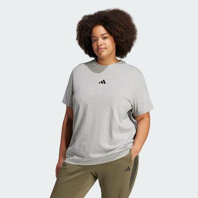 Essentials 3-stripes katoenen t-shirt (grote maat)