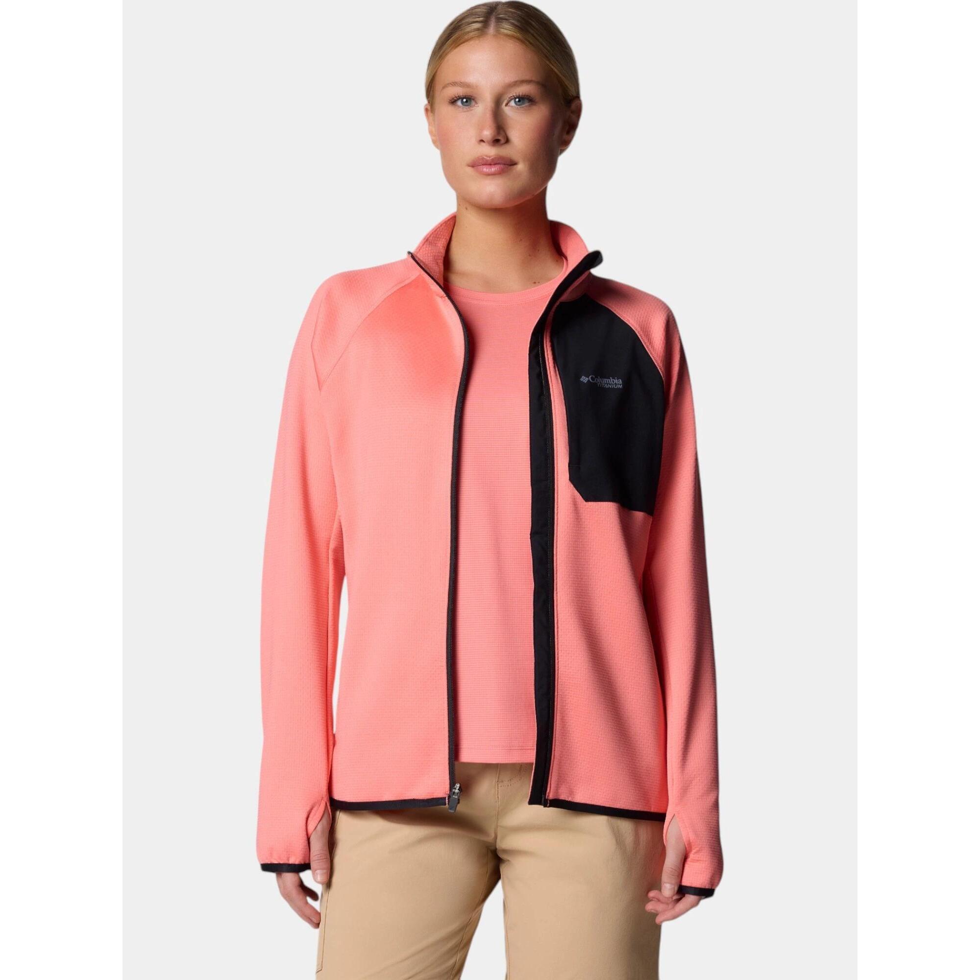 Columbia - Pull-over Femme Triple Canyon Grid Fz - Polaire - Rose - 36 Xs - Decathlon