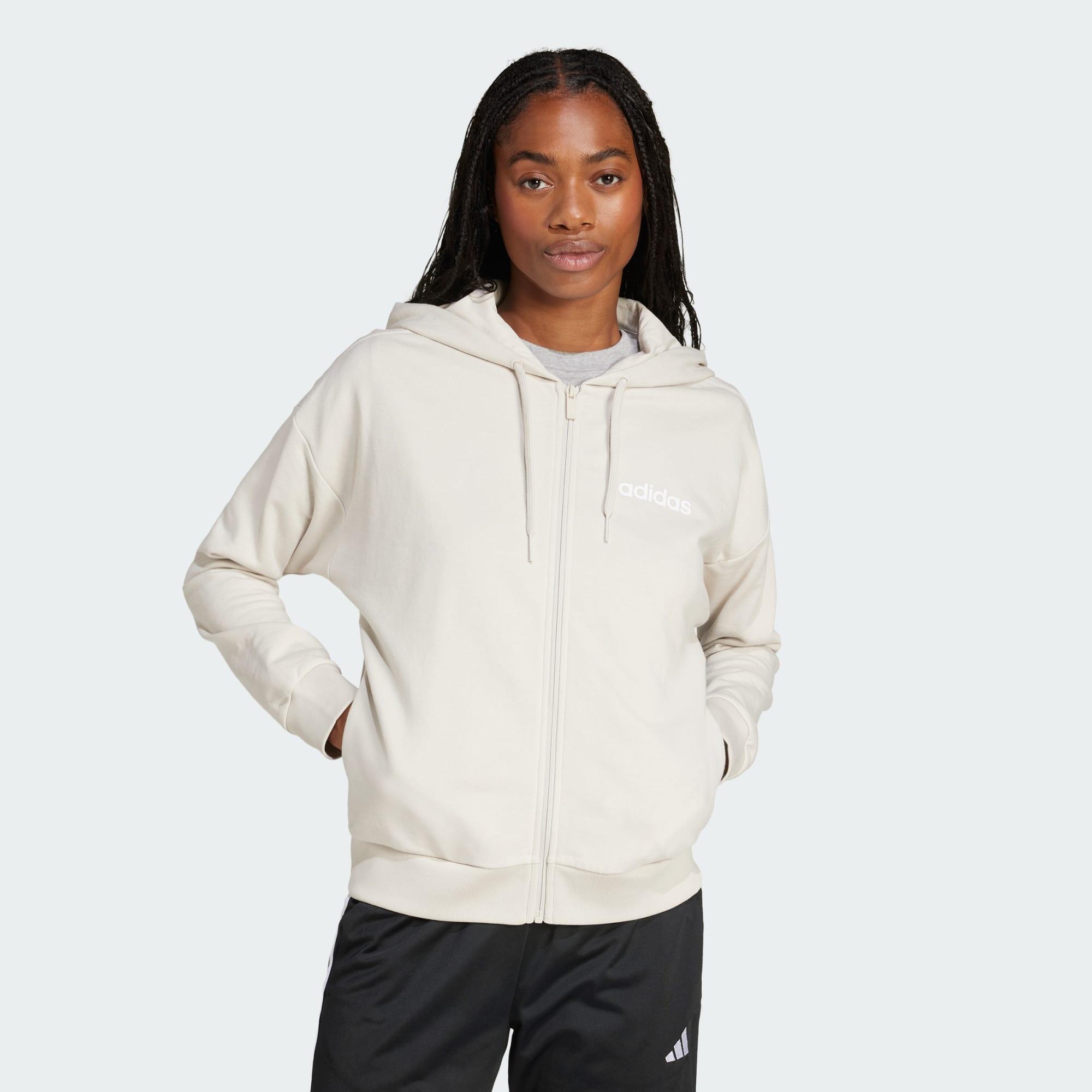 ADIDAS Essentials Linear French Terry Kapuzenjacke