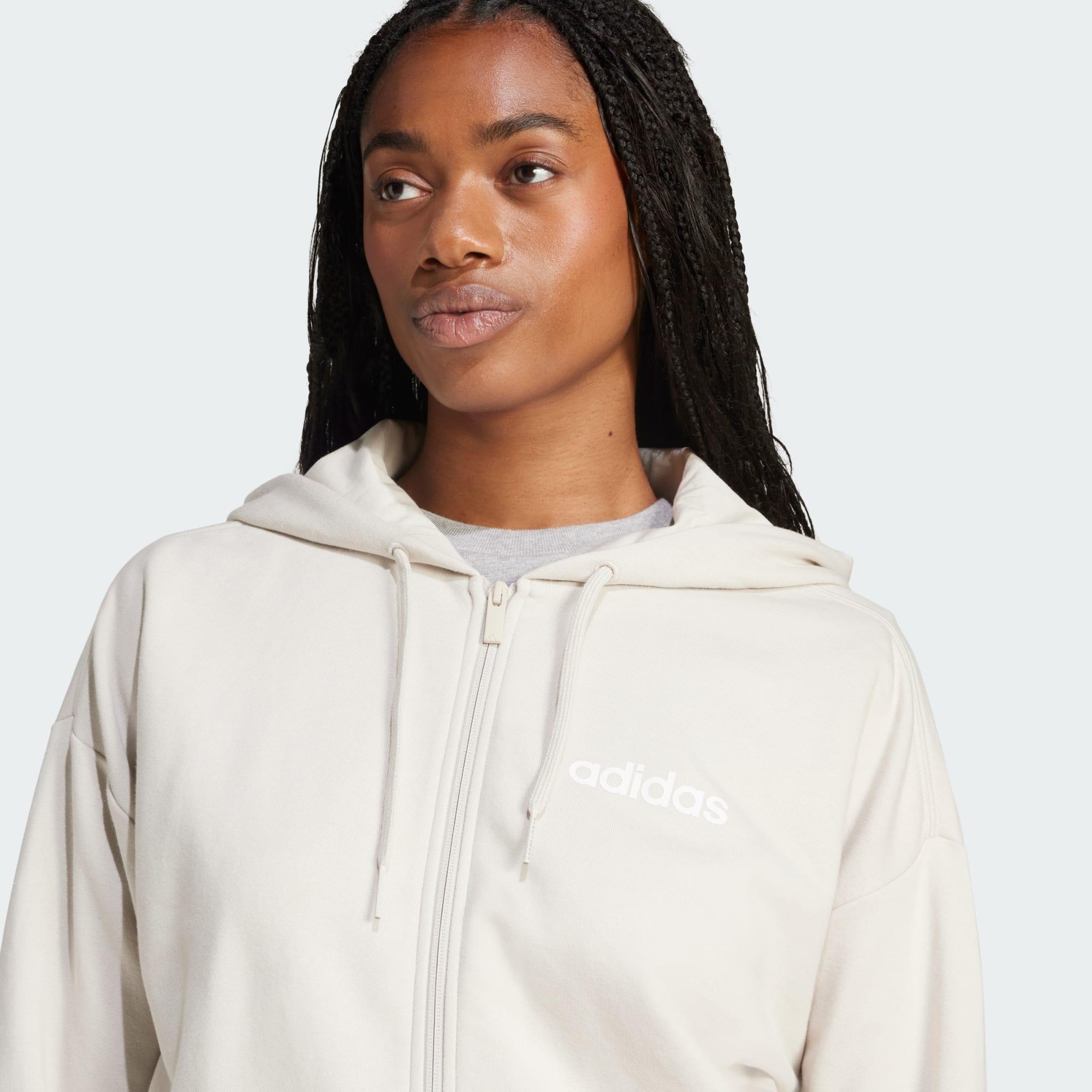 Veste à capuche entièrement zippée French terry Essentials Linear (Grandes 5/5