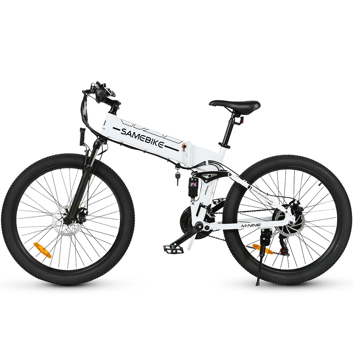 SAMEBIKE Bicicleta Elétrica Dobrável para Adultos SAMEBIKE LO26-II-YD Bateria de 48V14AH