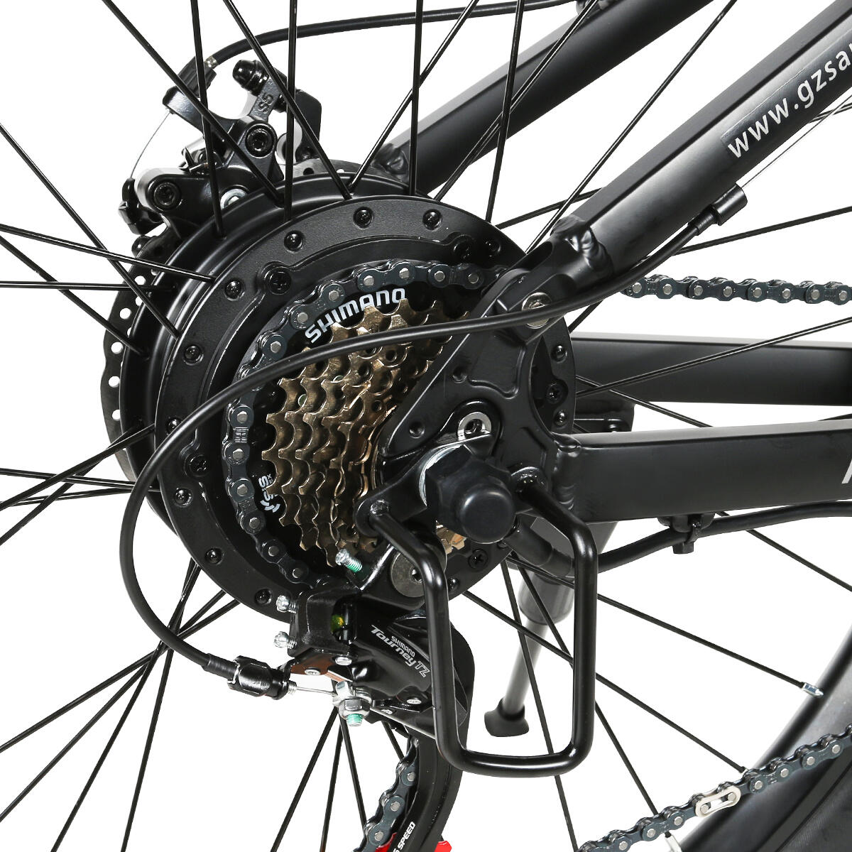 Bicicleta Elétrica Dobrável para Adultos SAMEBIKE LO26-II-YD Bateria de 48V14AH 7/7