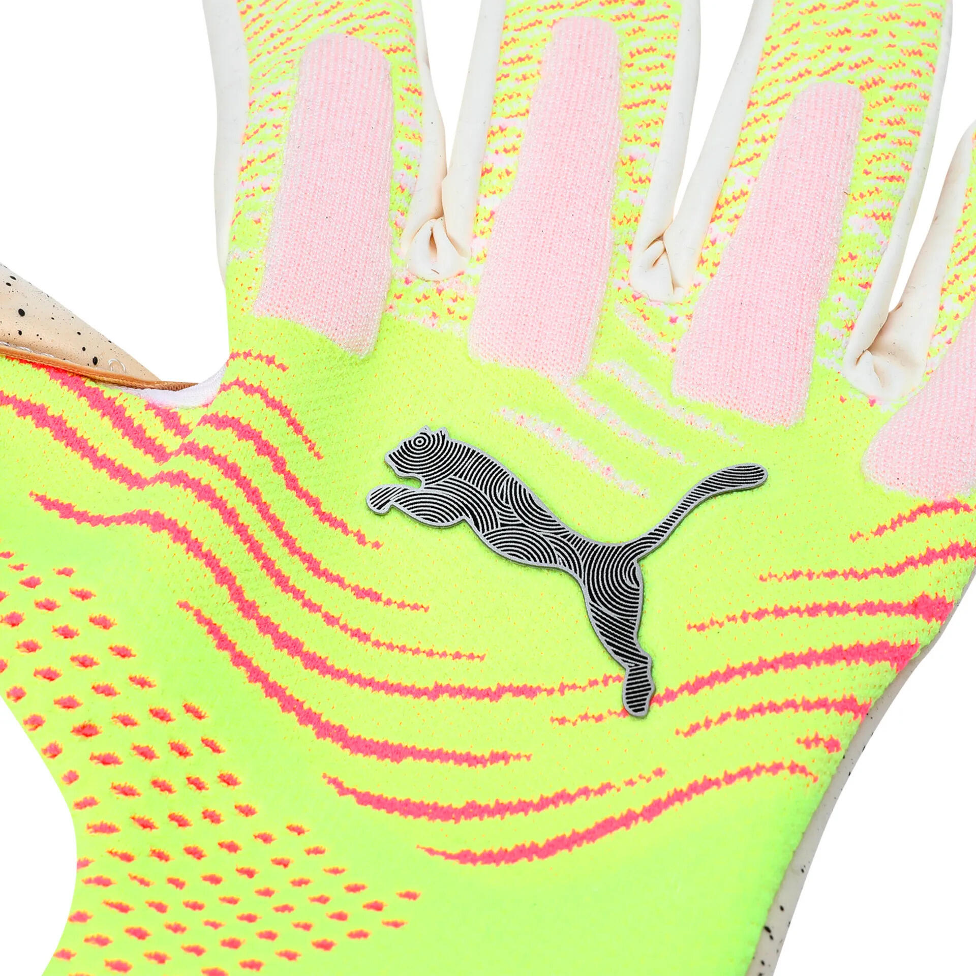 Luvas de futebol unisex Future Ultimate NC PUMA Yellow Alert Sun Struck Pink 5/5