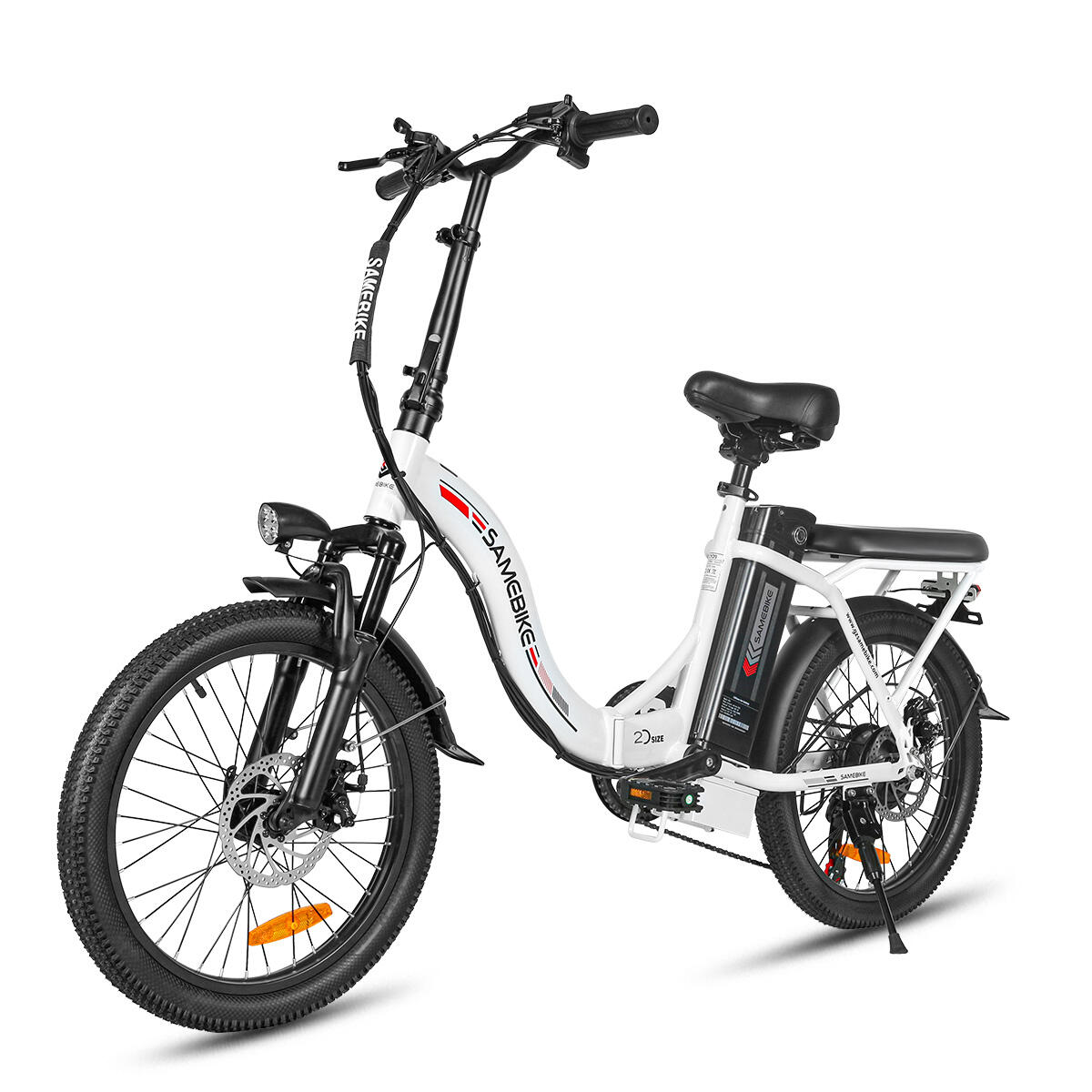 Bicicletta elettrica pieghevole SAMEBIKE CY20 con batteria da 36V 12Ah 2/7