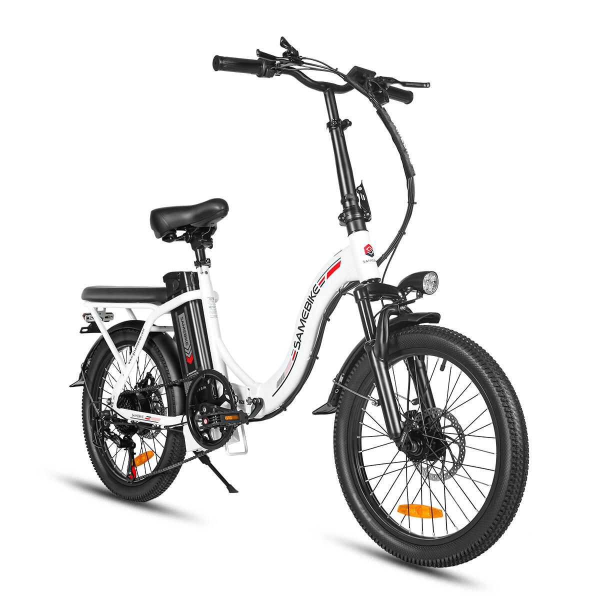 Bicicleta elétrica dobrável SAMEBIKE CY20, 20'', 36V, bateria de 12Ah