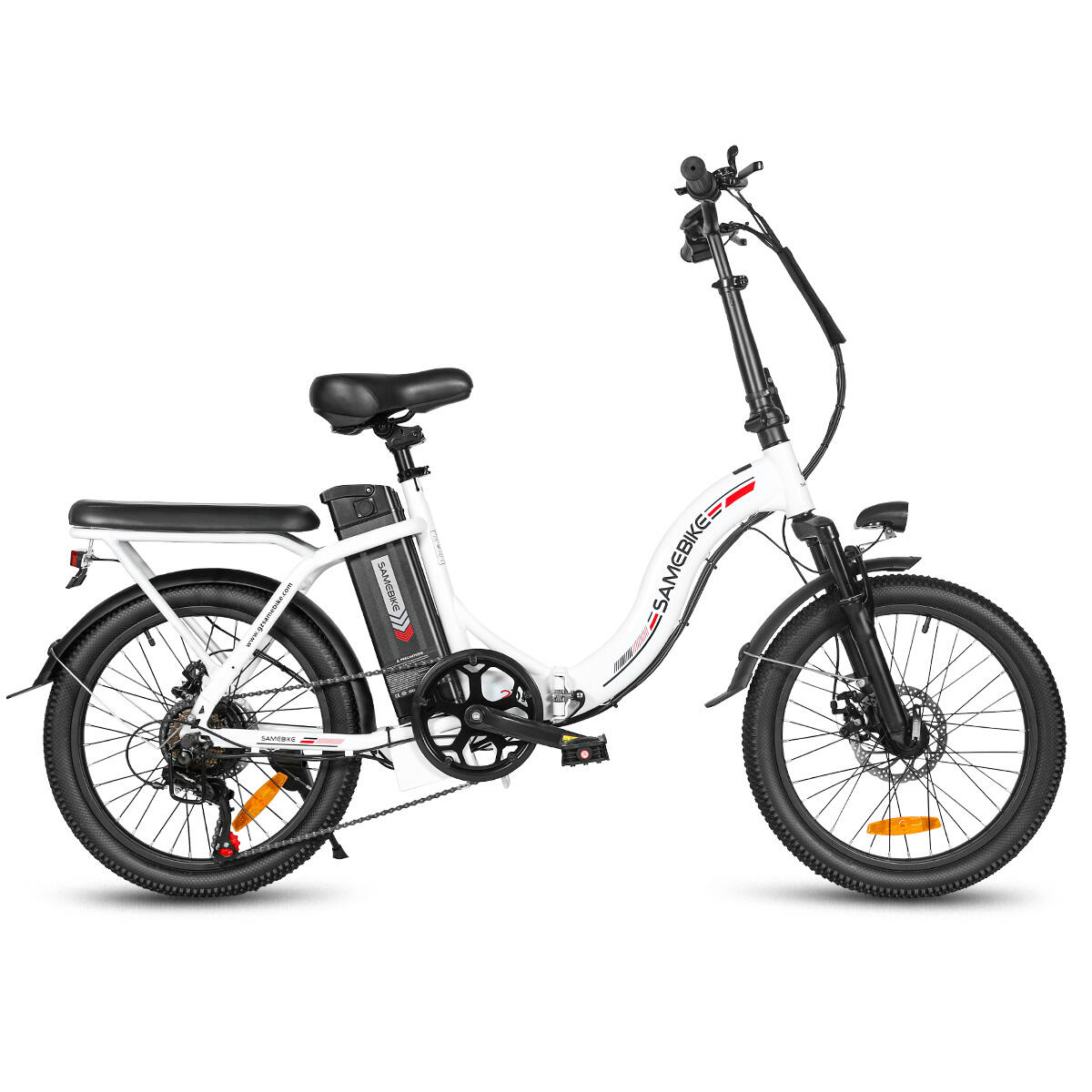 Bicicletta elettrica pieghevole SAMEBIKE CY20, batteria da 20'' 36V 12Ah 2/7