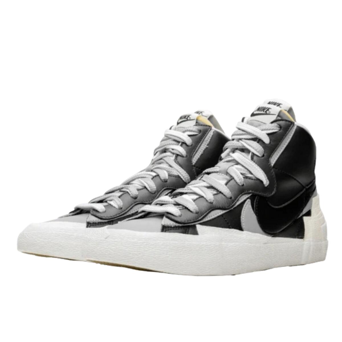 Zapatillas  Sacai Blazer High Black Grey 2/4