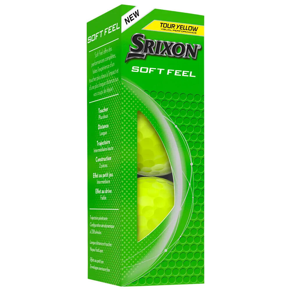 Confezione da 12 palline da golf Srixon Soft Feel Giallo New 4/6