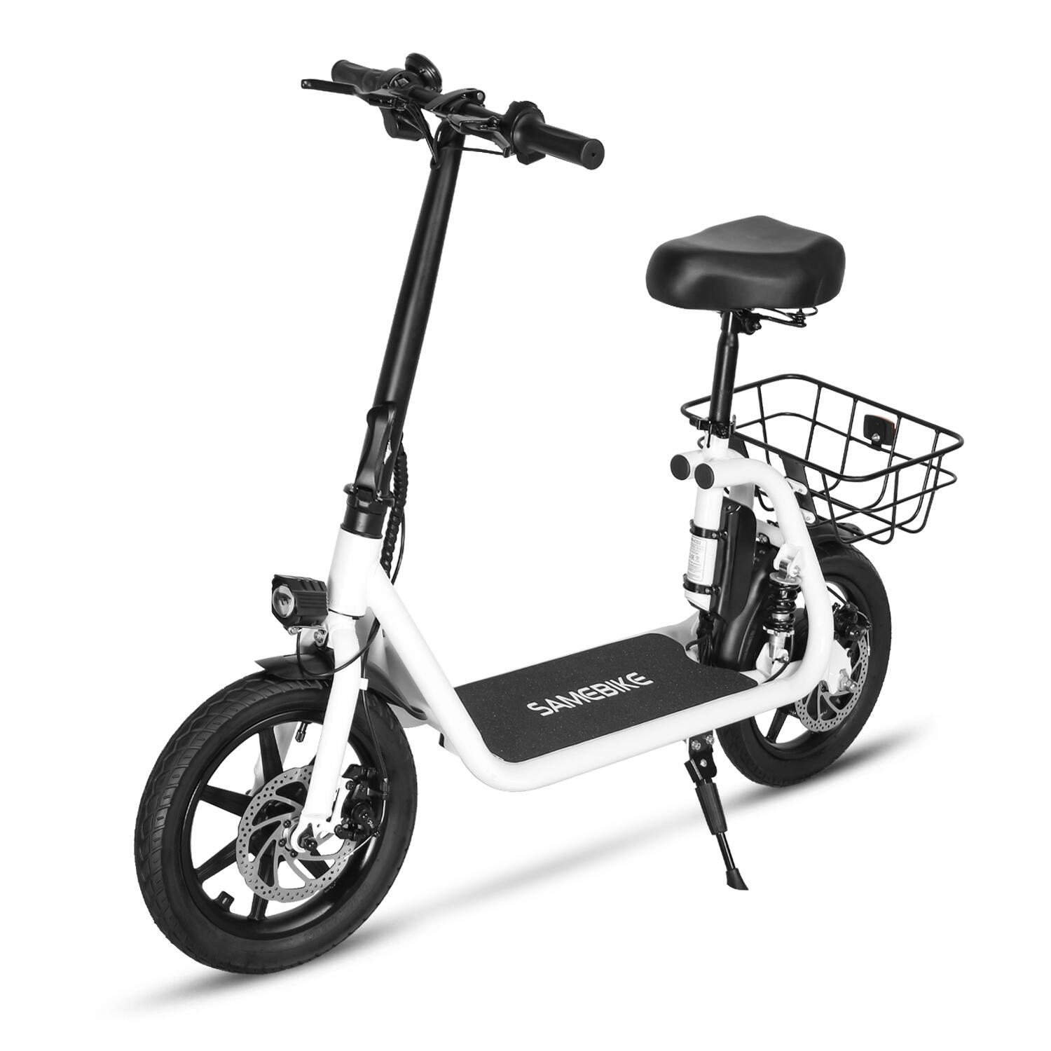 Scooter elétrica SAMEBIKE SM-C02 com assento 14 polegadas 36V 13Ah
