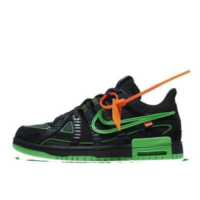 Schoenen dunk off-white air rubber green strike