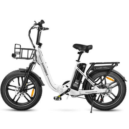 Vélo électrique pliant Samebike C05 Pro avec panier et batterie 36V 13AH