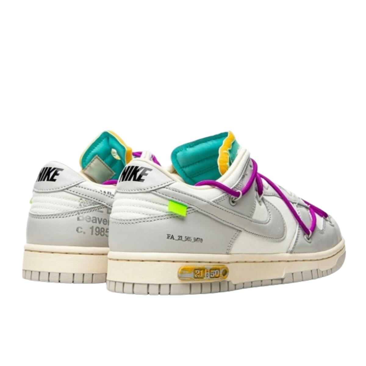 Chaussures  Dunk Low Off-White Lot 21 3/4