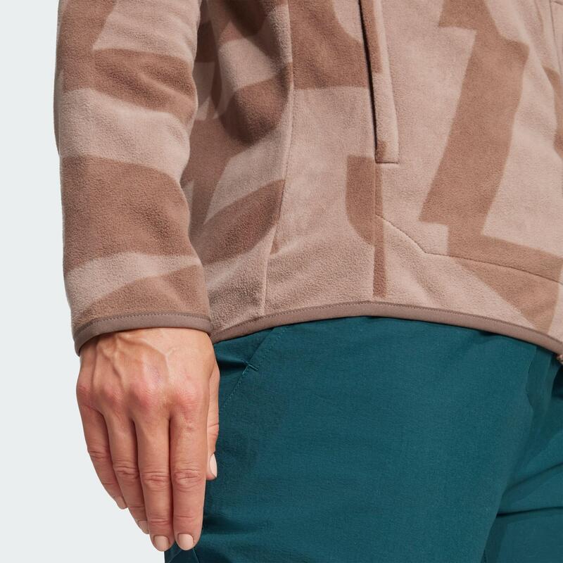 Jachetă din fleece Terrex Multi cu imprimeu și fermoar de sus până jos