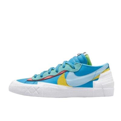 Zapatillas Sacai Blazer Low Kaws Blue Yellow
