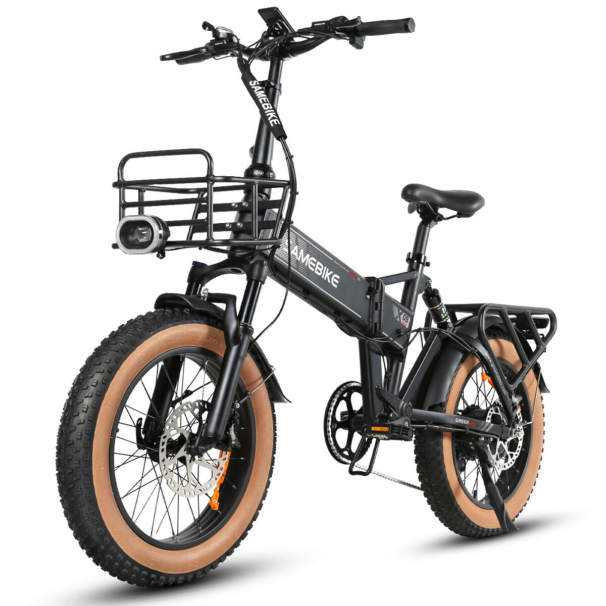 Bicicleta elétrica SAMEBIKE XWLX09-II para adulto, 20'', bateria 48V 15AH
