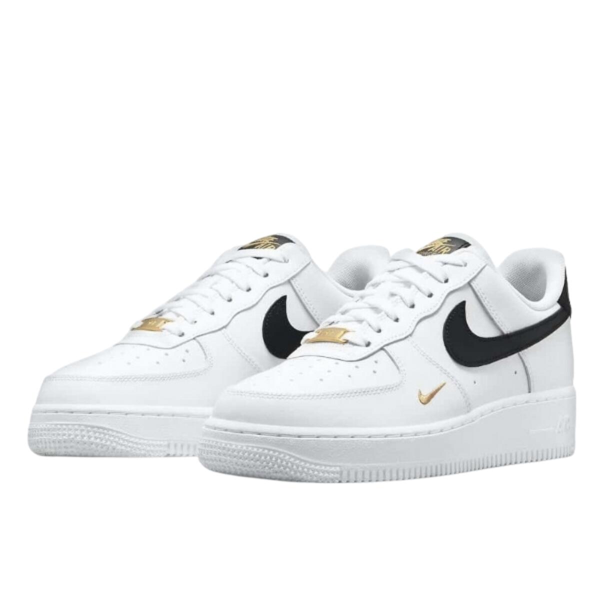 Scarpe  Air Force 1 Low '07 Essential White Black Gold Mini Swoosh 2/3