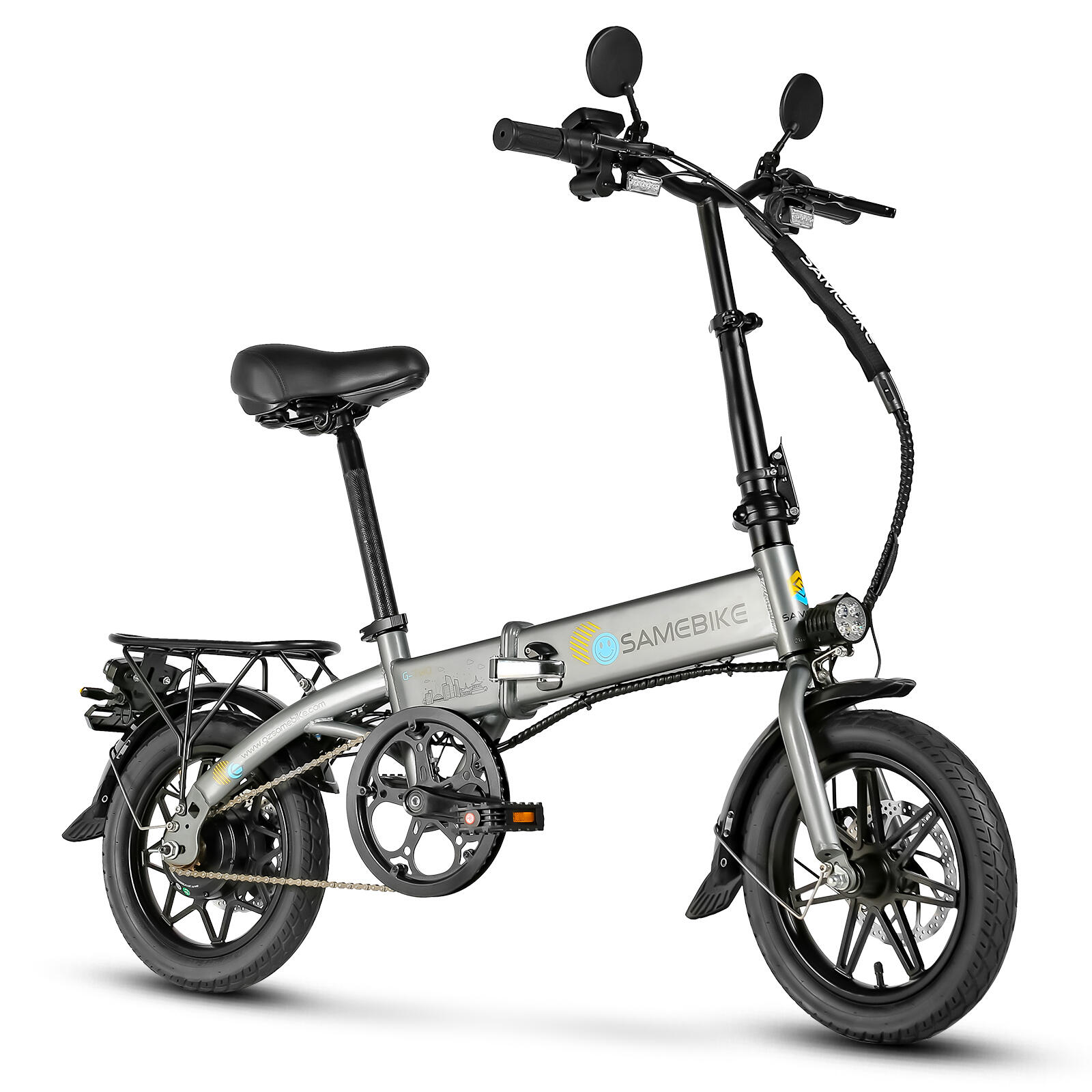 Bicicleta elétrica dobrável SAMEBIKE YINYU14, 14" 36V7.8AH
