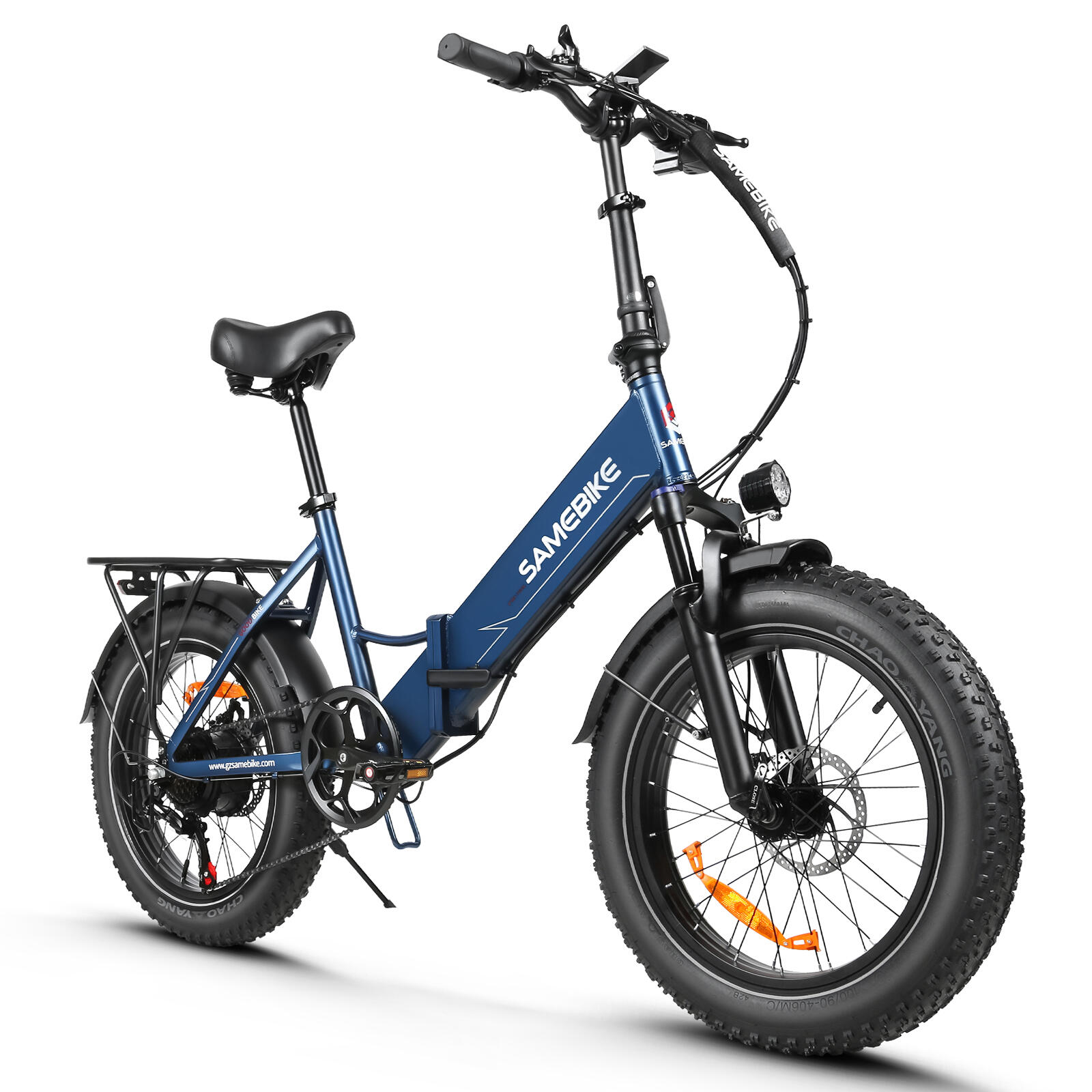 Bicicleta elétrica dobrável SAMEBIKE LOTDM200-II, bateria de 20" 48V 13Ah