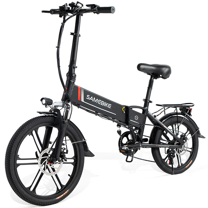 Bicicleta elétrica dobrável Samebike 20LVXD30-II, 20" 48V, bateria de 10 Ah