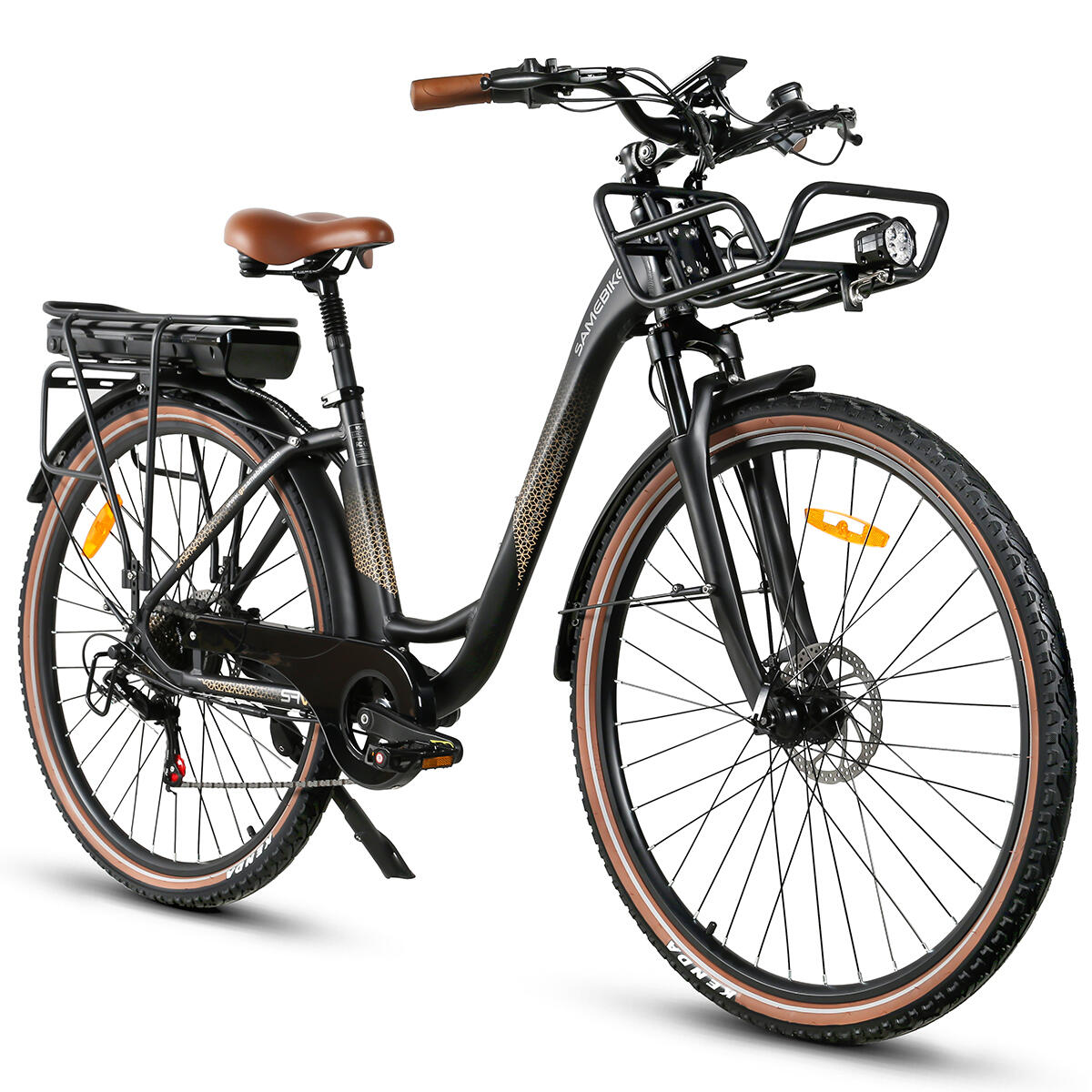 Bicicleta elétrica SAMEBIKE RS-A07 28" com bateria de 36V 13Ah