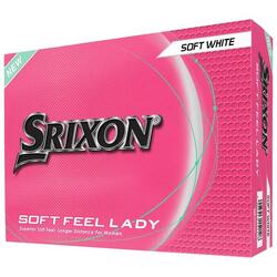 Boîte de 12 Balles de Golf Srixon Soft Feel Ladies Soft Blanche New