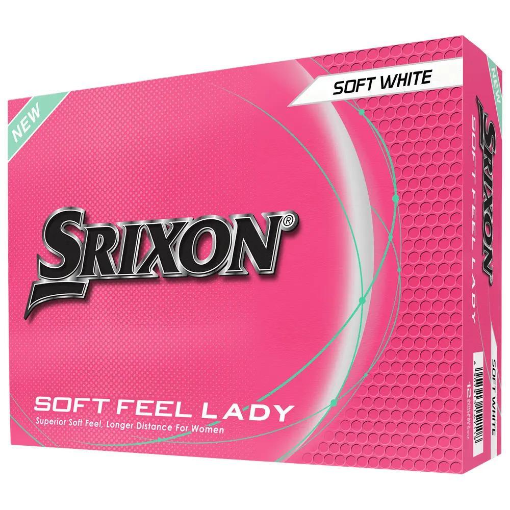 SRIXON Confezione da 12 palline da golf Srixon Soft Feel Ladies Soft Bianco New