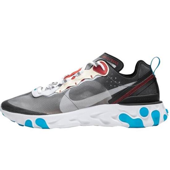 Scarpe React Element 87 Dark Grey Photo Blue