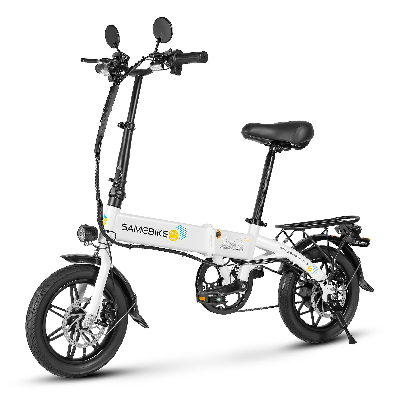Bicicleta elétrica dobrável SAMEBIKE YINYU14, 14" 36V7.8AH