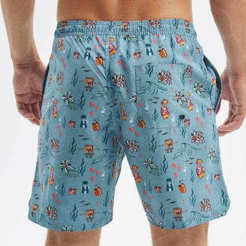 Bañador elástico  estampado colaboración oficial Bob Esponja x Hydroponic 2/7