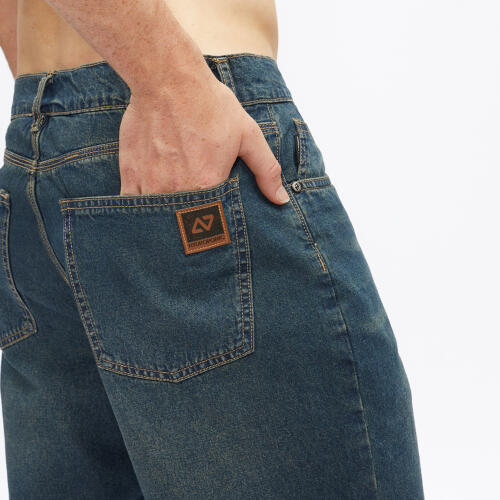 HYDROPONIC Dark Used Denim jean taille 36 marron cuivré 2/6