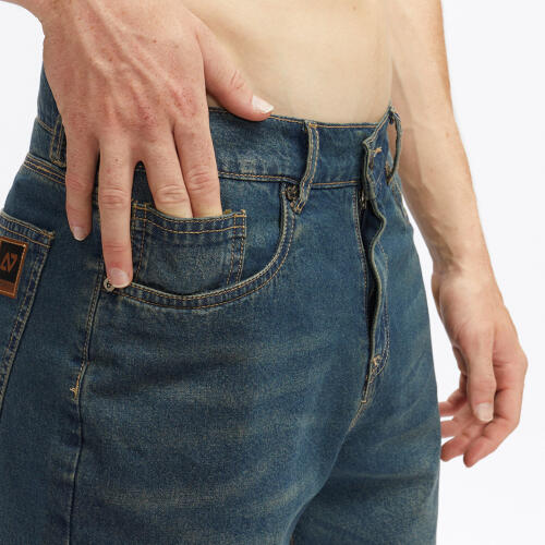 HYDROPONIC Dark Used Denim jean taille 36 marron cuivré 3/6