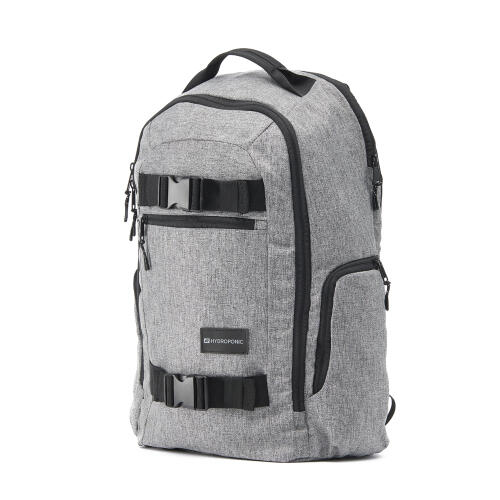 Mochila con cintas porta monopatín 26 litros. Color Gris 2/6