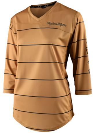TROY LEE DESIGNS Womens MISCHIEF 3/4 JERSEY PINSTRIPE - HONEY