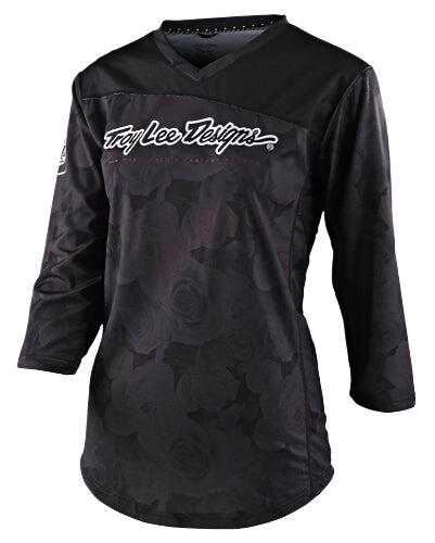 TROY LEE DESIGN Womens MISCHIEF 3/4 FLORAL BLACK