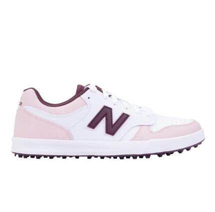New Balance Women's 480 SL, Zapatos de Golf para Mujer, Blanco/Rosa