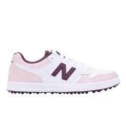 Chaussure de golf New Balance pour femmes 480 SL, blanc/rose