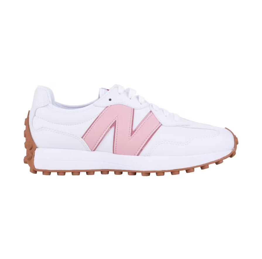 New Balance Women's 327, Damesschoenen Golf, Wit/Roze 2/5