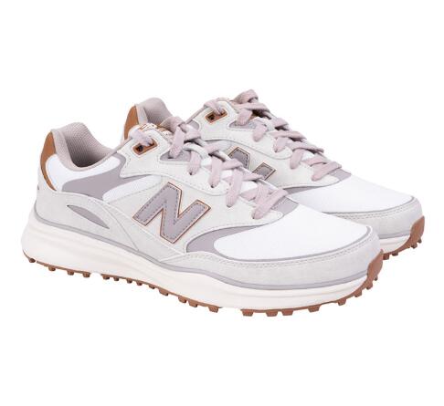 New Balance Men's Heritage SL, Chaussures de golf pour hommes, Beige