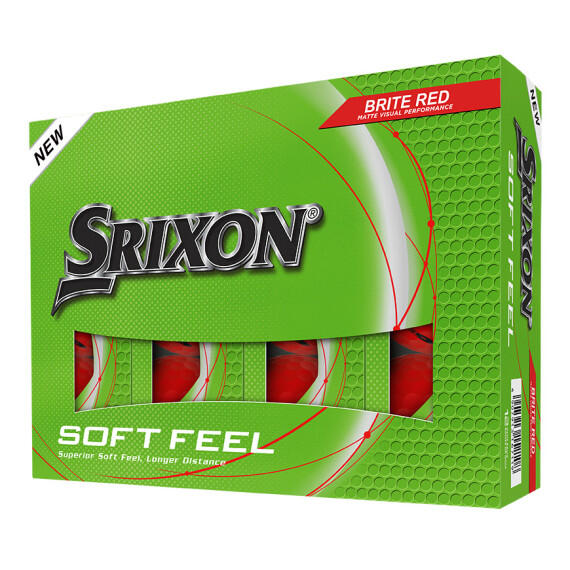 Srixon - Srixon New Soft Feel Brite 2025, Balles De Golf Colorées, Rouge - Balle De Golf - Rouge - No Size - Decathlon