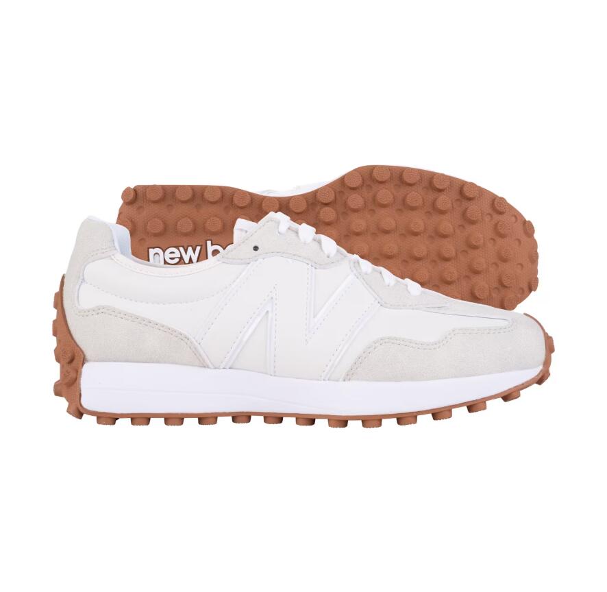 New Balance Women's 327, Zapatos de Golf para Mujer, Beige 5/5