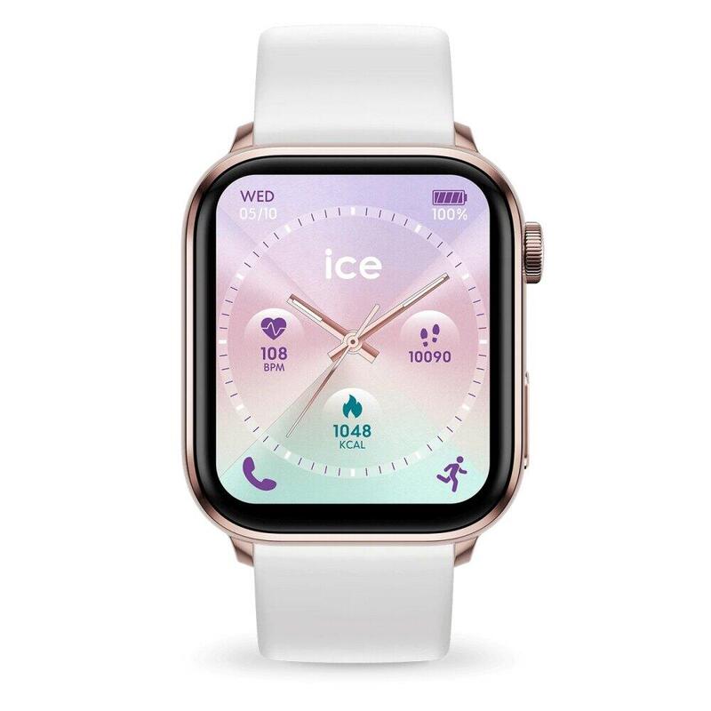 Montre connectée Ice Watch ICE SMART 3.0 - GPS et Strava - 1.78" - Blanc/Rose