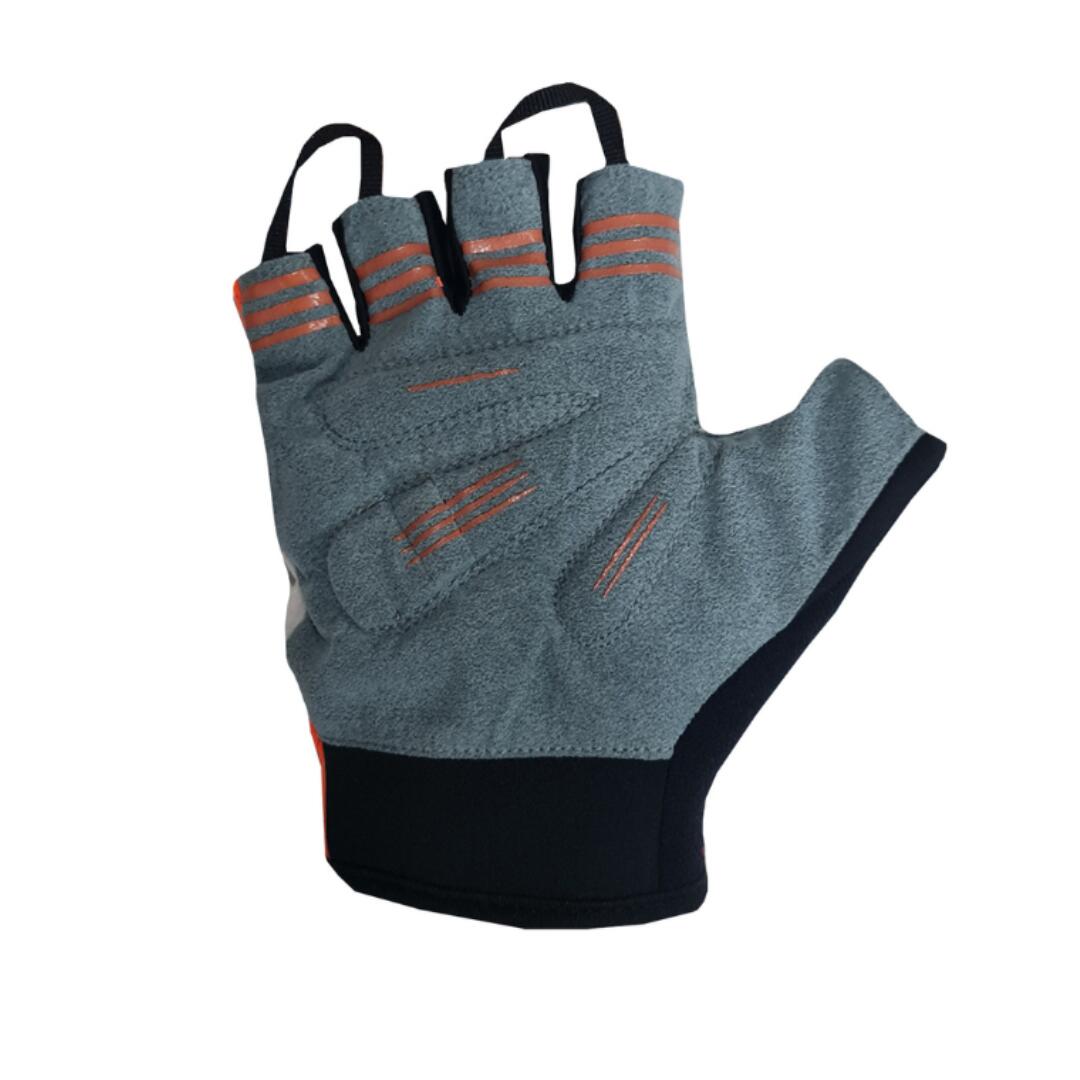 BIKE GelPro Fingerless Gloves- Lightweight Grip & Gel Protection - Flouro Orange 5/5