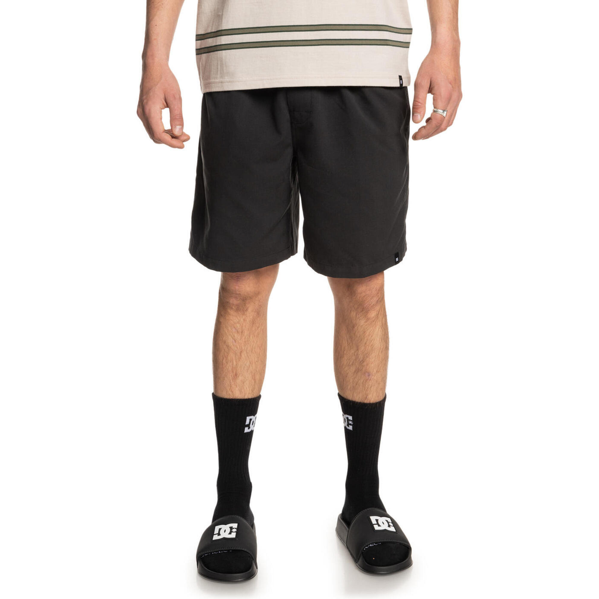 Dc Shoes - Short De Marche À Taille Élastique Stryker 18" Noir Homme - Short - Noir - 38 S - Decathlon