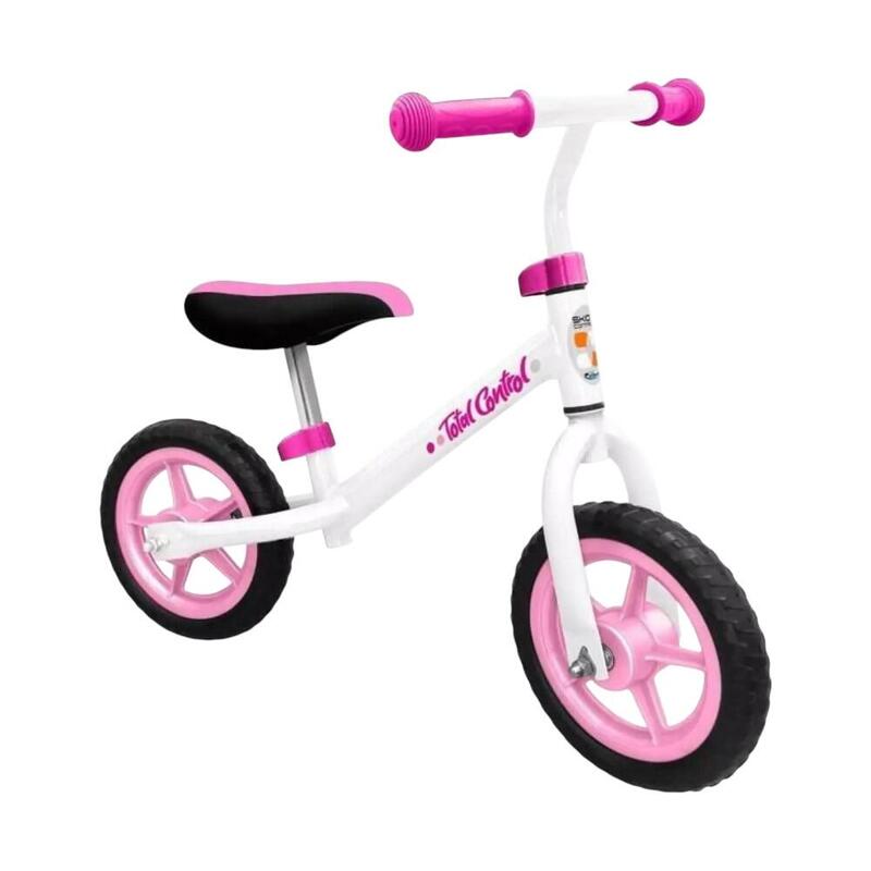Bicicleta fara pedale pentru copii, Homio, roz, varsta 2-4 ani, cadru metalic, s