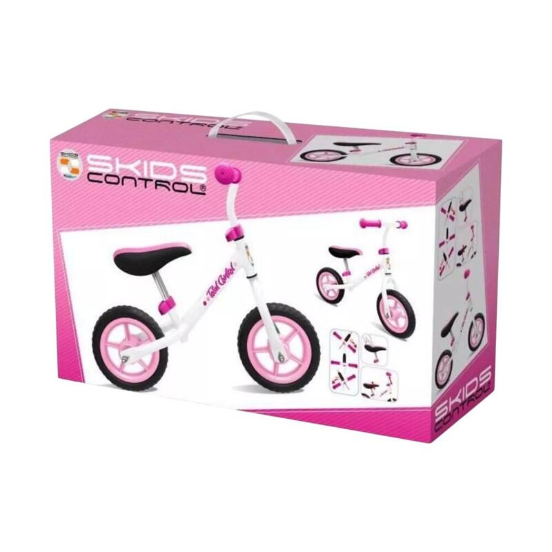 Bicicleta fara pedale pentru copii, Homio, roz, varsta 2-4 ani, cadru metalic, s