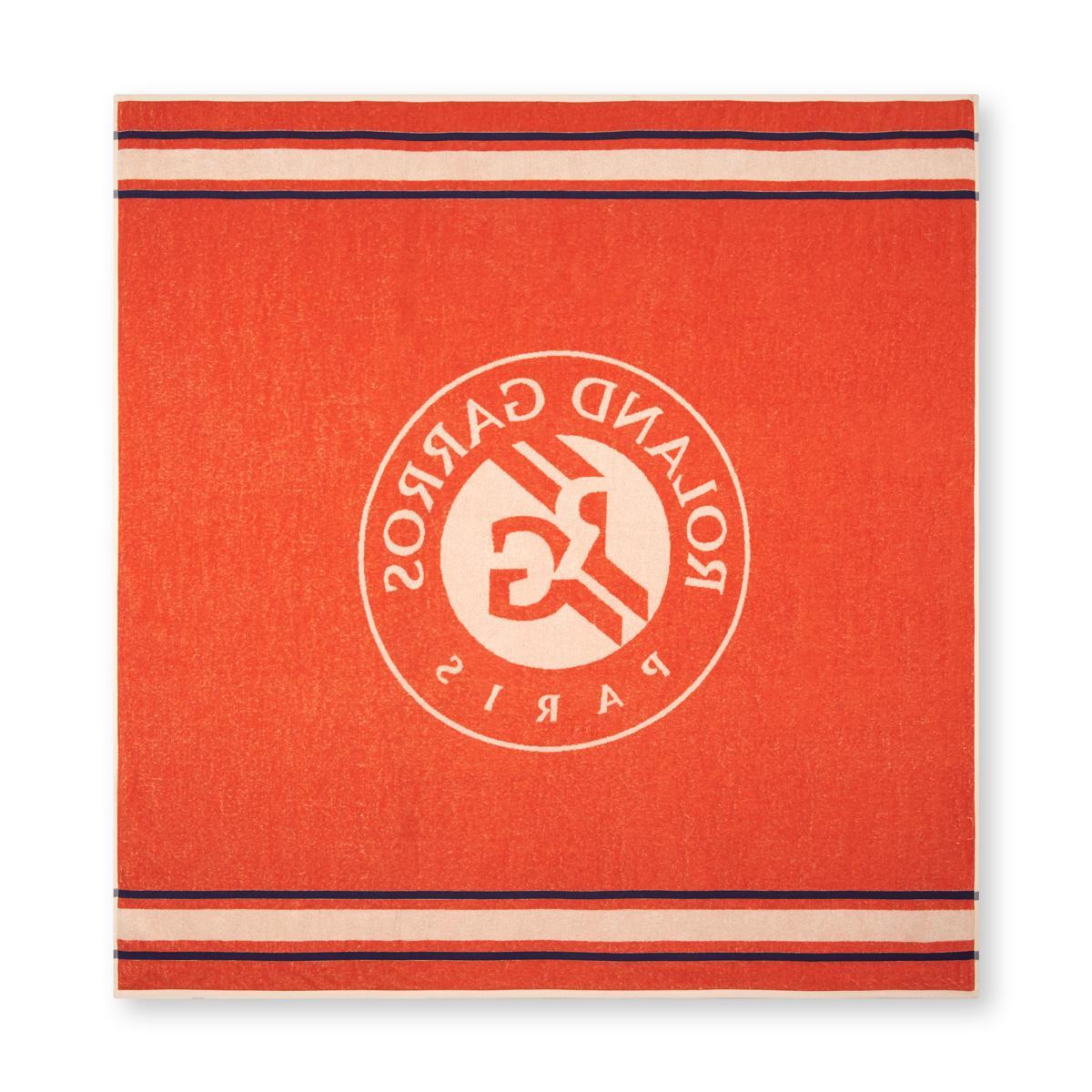 Drap de plage uni Heritage Carré Blanc x Roland-Garros - Ecru 2/2