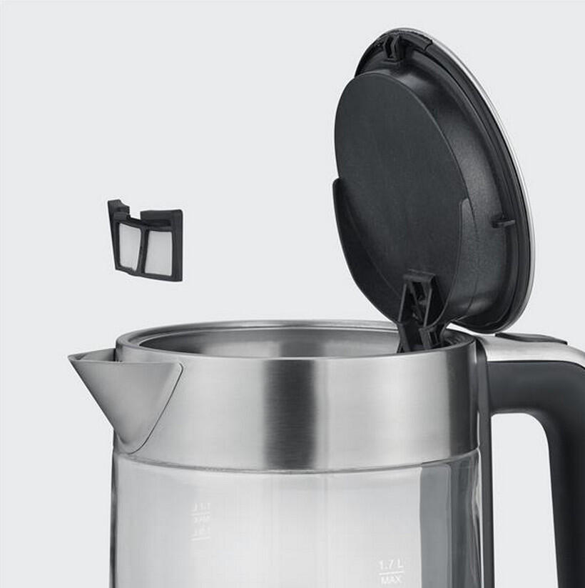 Bouilloire sans fil 1.7l 2200w inox 3/5