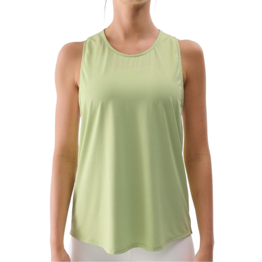 Camisola técnica feminina 4f sem mangas fnk tfslf412. Verde
