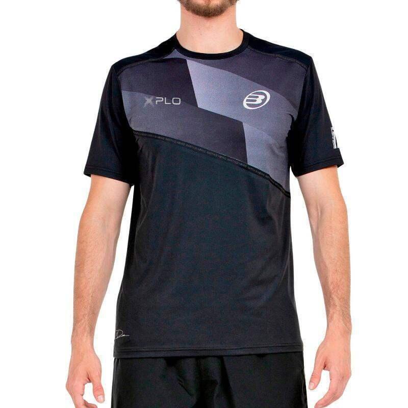 CAMISETA BULLPADEL DINNENO 25V 005 NEGRO S 5/7