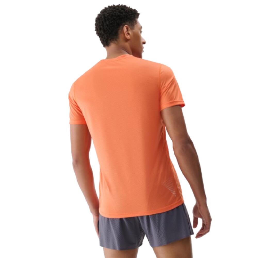 Camiseta running hombre regular secado rápido 4F TFTSM1260 naranja 2/5
